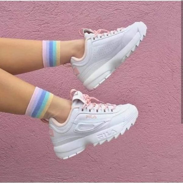 Fila Disruptor Blanco/Rosa
